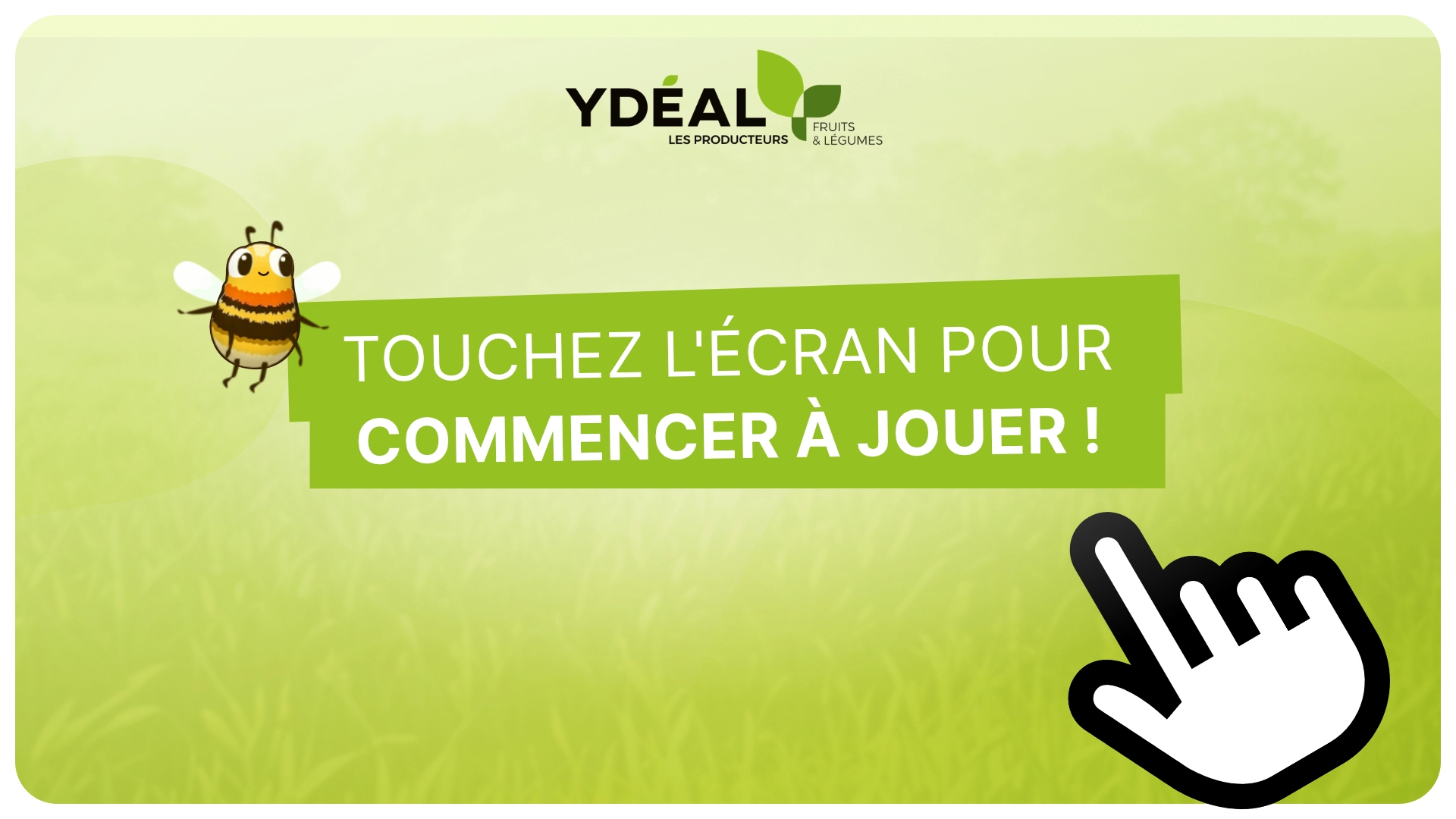 Screen d'accueil de la Solution pour Ydeal