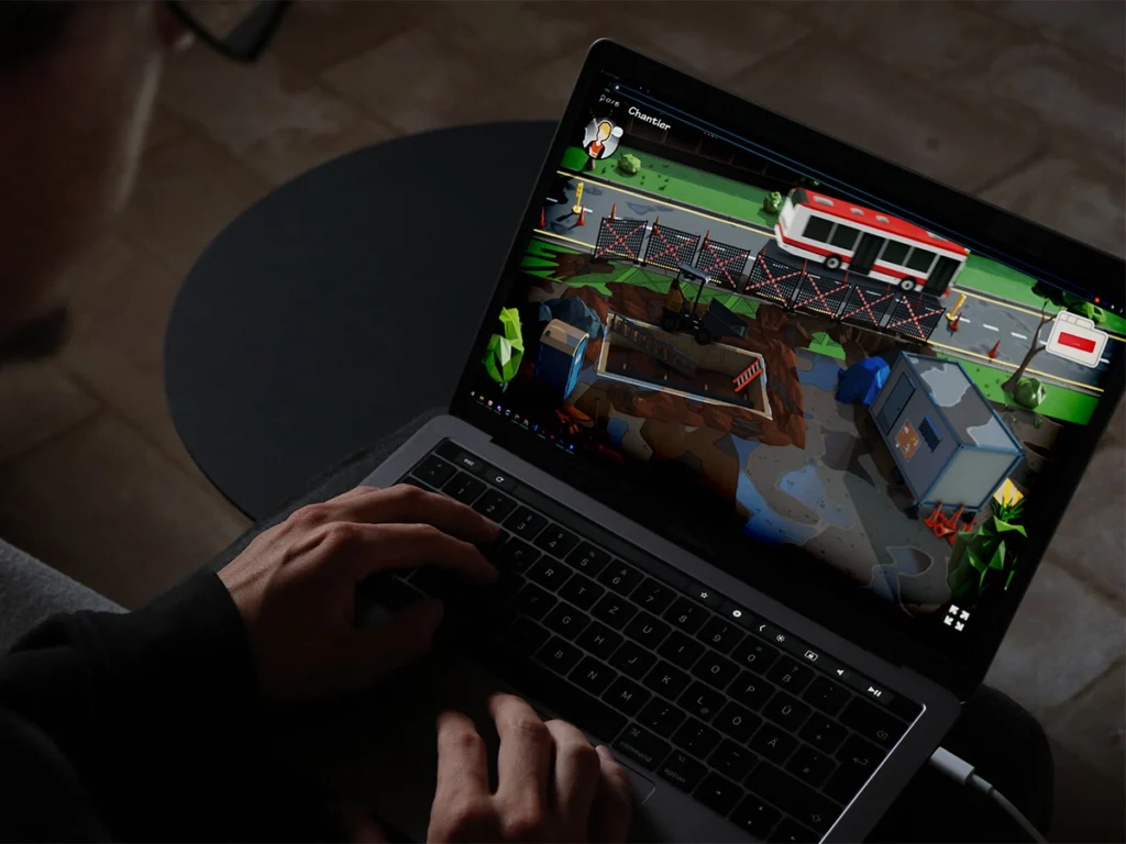 Mockup de la solution GRT Gaz utilisée sur un ordinateur