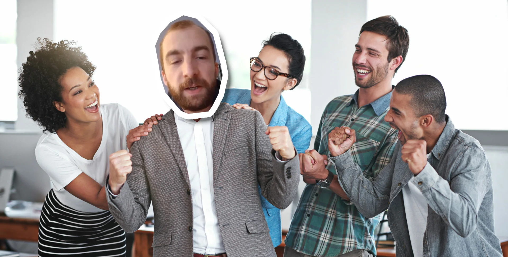 Une équipe très contente (mais qui n'est absolument pas la nôtre)