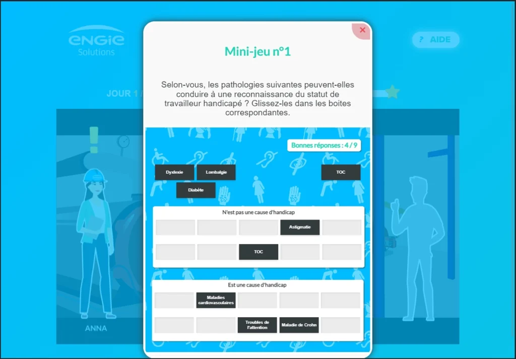 ENGIE V2 screen game tblet