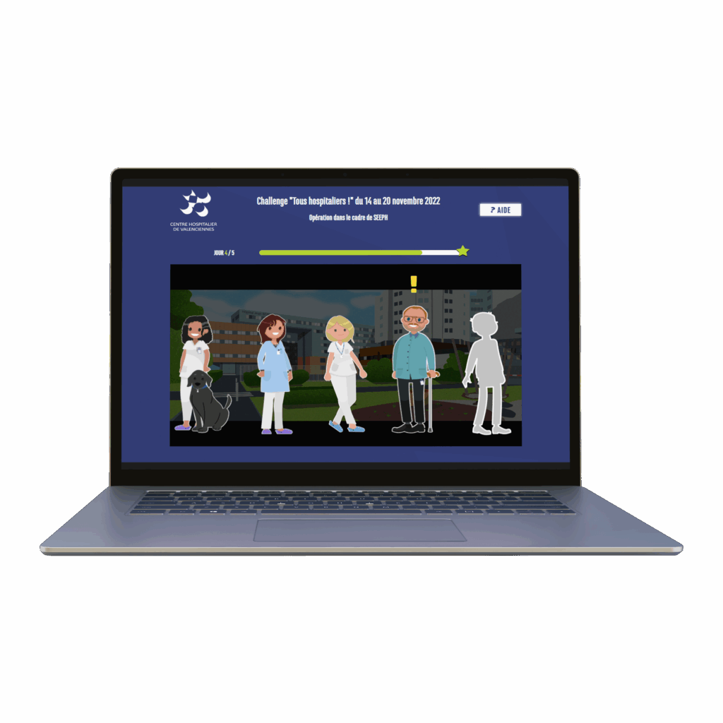 CH Valencienne - E-learning inclusion handicap au travail 1 Laptop Mockup 023