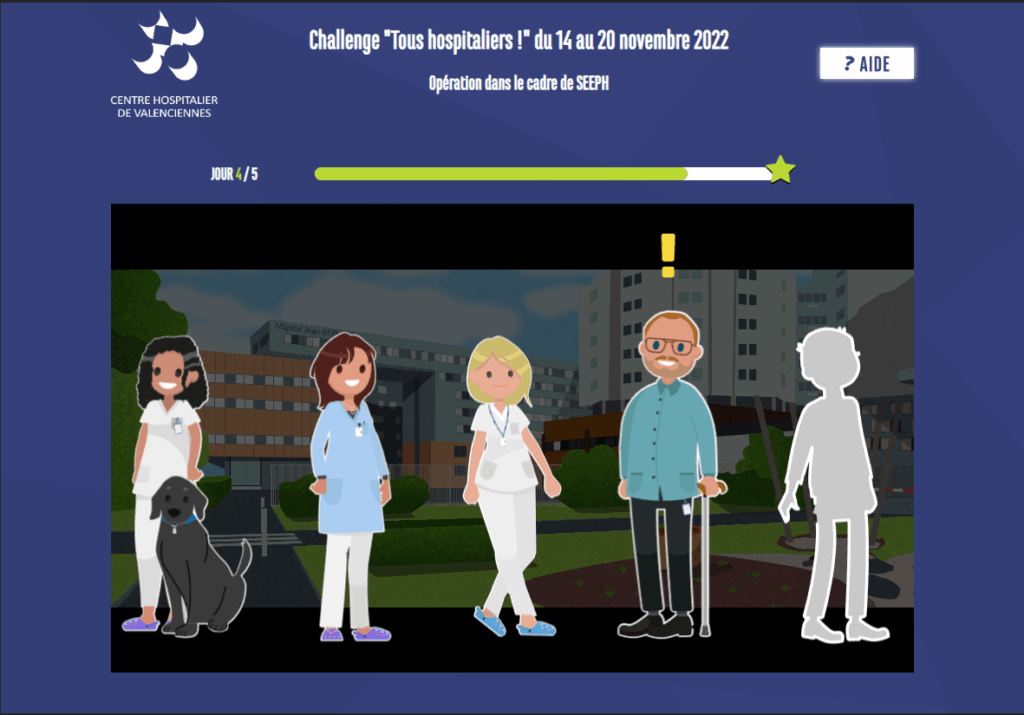 CH Valencienne - E-learning inclusion handicap au travail 1 home tablet screen