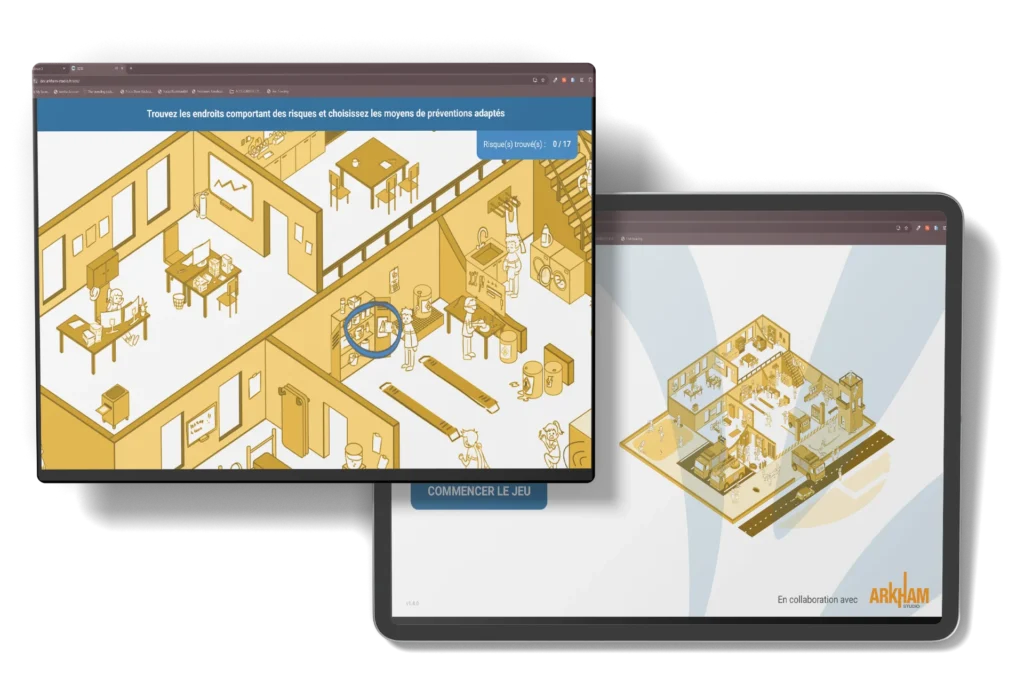 SDIS Grand Centre : Conception d'un outil ludopédagogique pour la prévention des risques 2 mockup 03 sdis webp