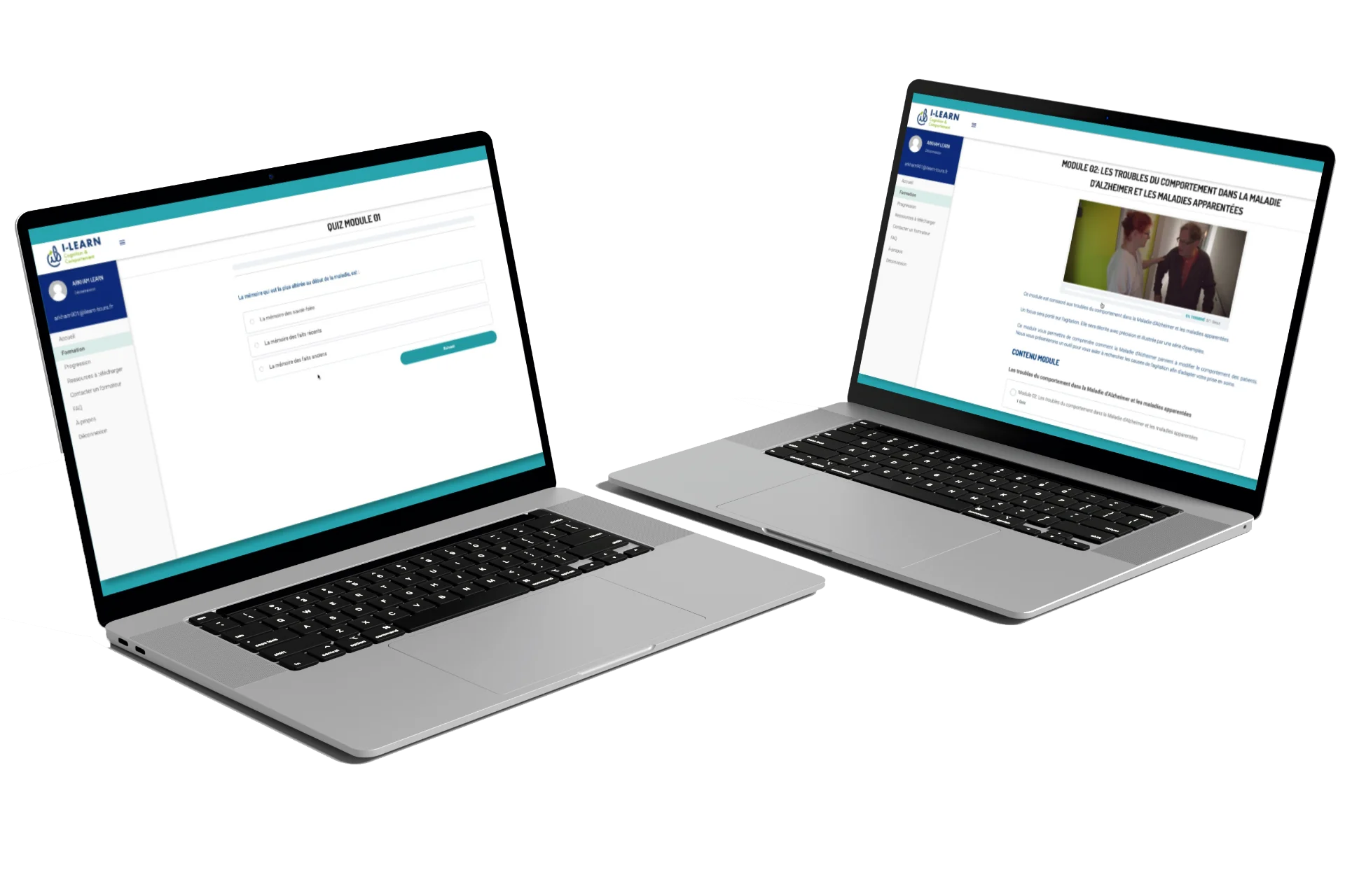mockup e learning ilearn cognition